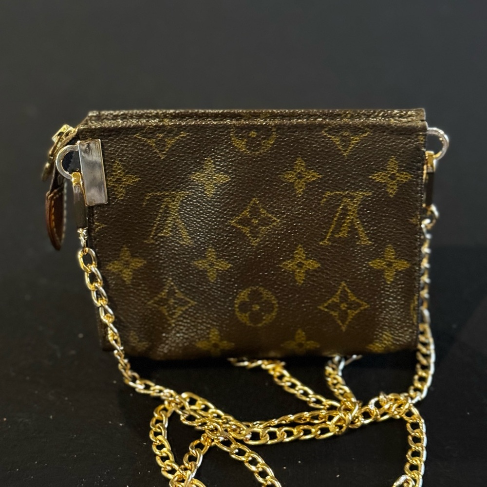 Louis Vuitton Monogram Poche Toilette 15 Cosmetics Pouch Purse/converted - Picture 3 of 15